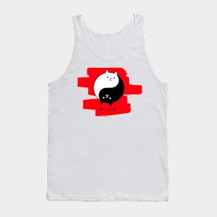 Yin and Yang Cat Couple Tank Top